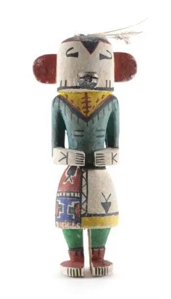 Hopi Longhair kachina – Arizona, Verenigde Staten – detailfoto