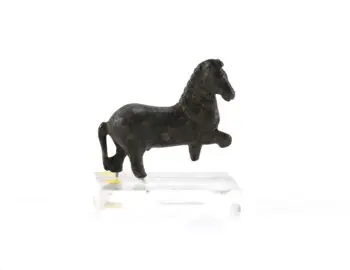 Roman bronze horse, circa 200 AD, 5.5 cm high - detail photo