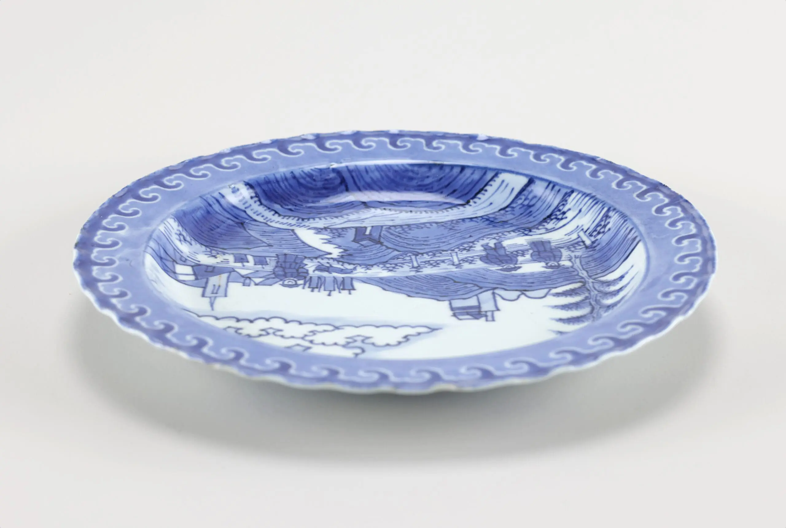 Chinees 'Scheveningen' bord, Kangxi ca. 1700 – detailfoto