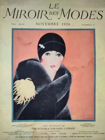 Le Miroir des Modes - November 1926 | Art Deco Fashion Magazine - detail photo