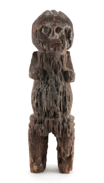 Mambila Tadep beeld – voorouderfiguur – Kameroen/Nigeria – ex Zwitserse collectie – detailfoto