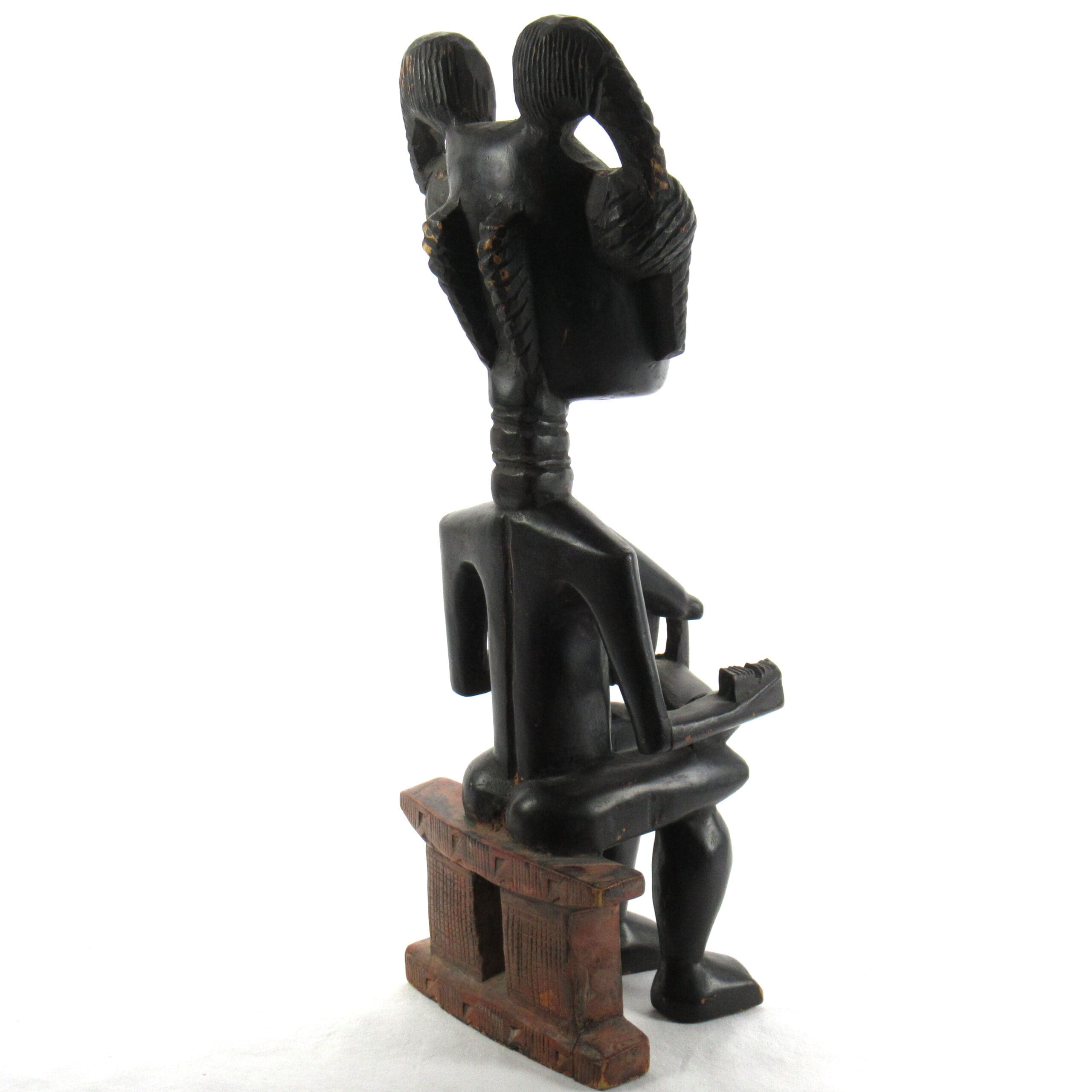 Akan Ashanti vruchtbaarheidsbeeld met kind – Ghana – 50 cm – detailfoto