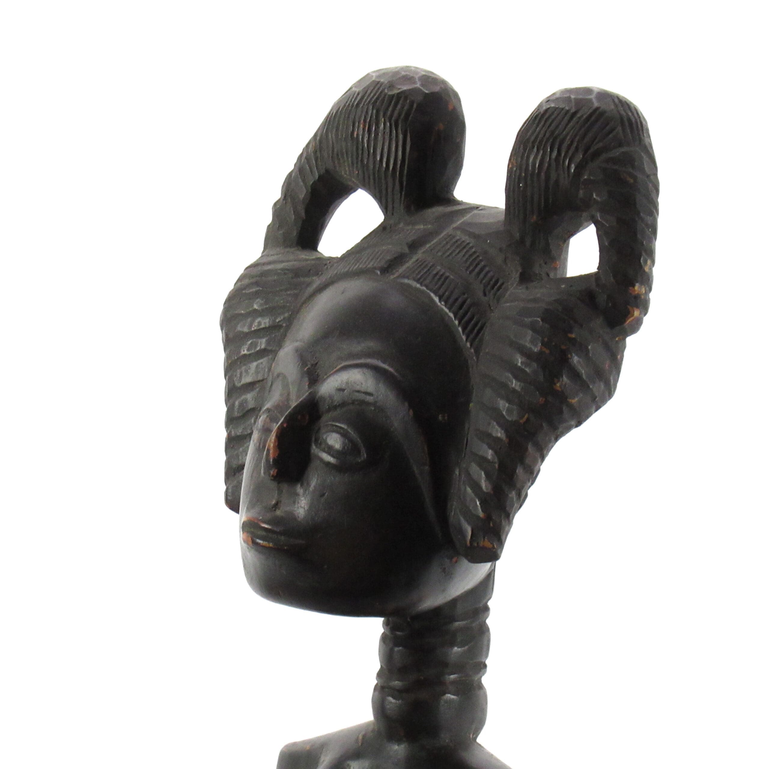 Akan Ashanti vruchtbaarheidsbeeld met kind – Ghana – 50 cm – detailfoto