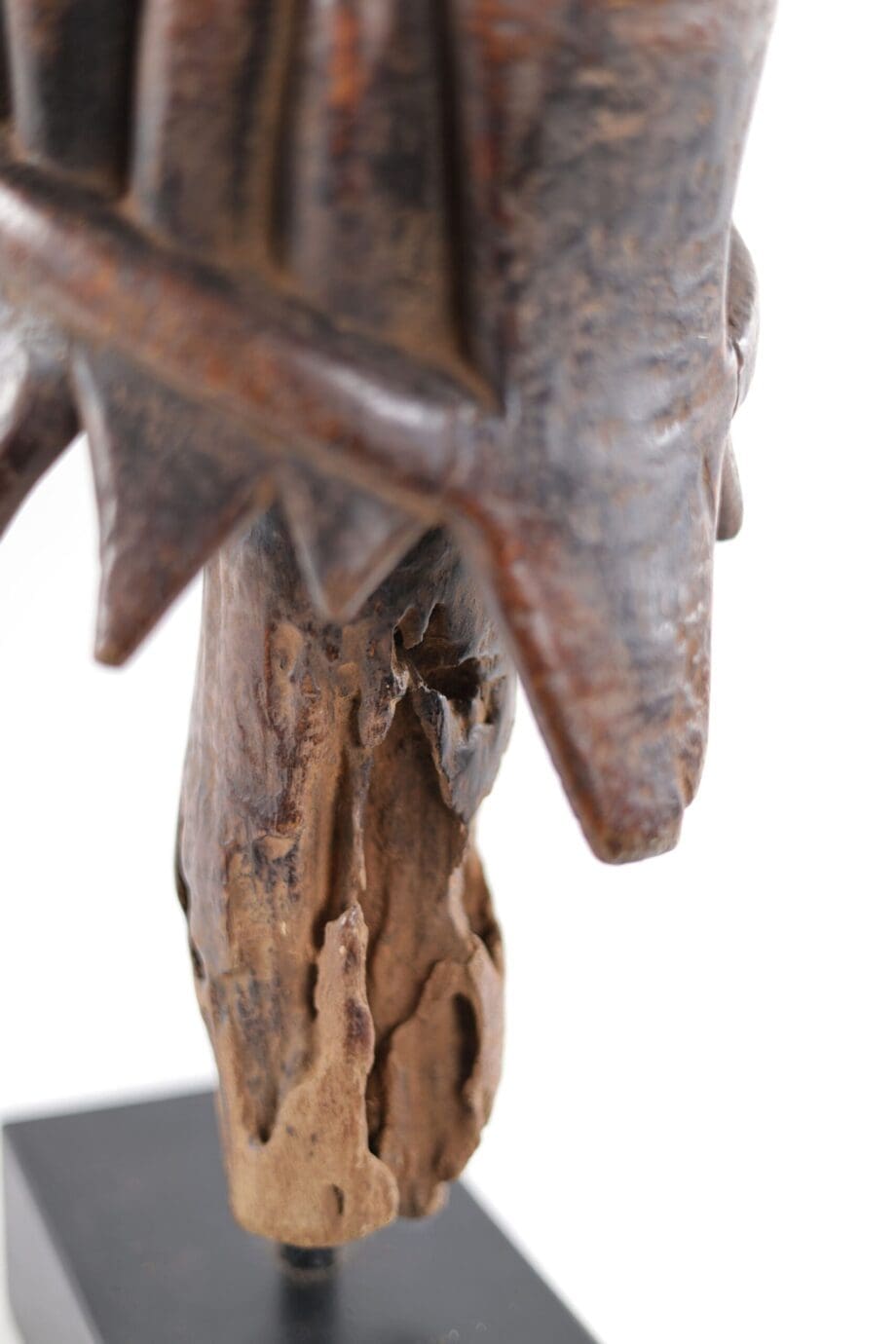 Okano Fang head with brass inlay - Gabon - Vergulde Kat