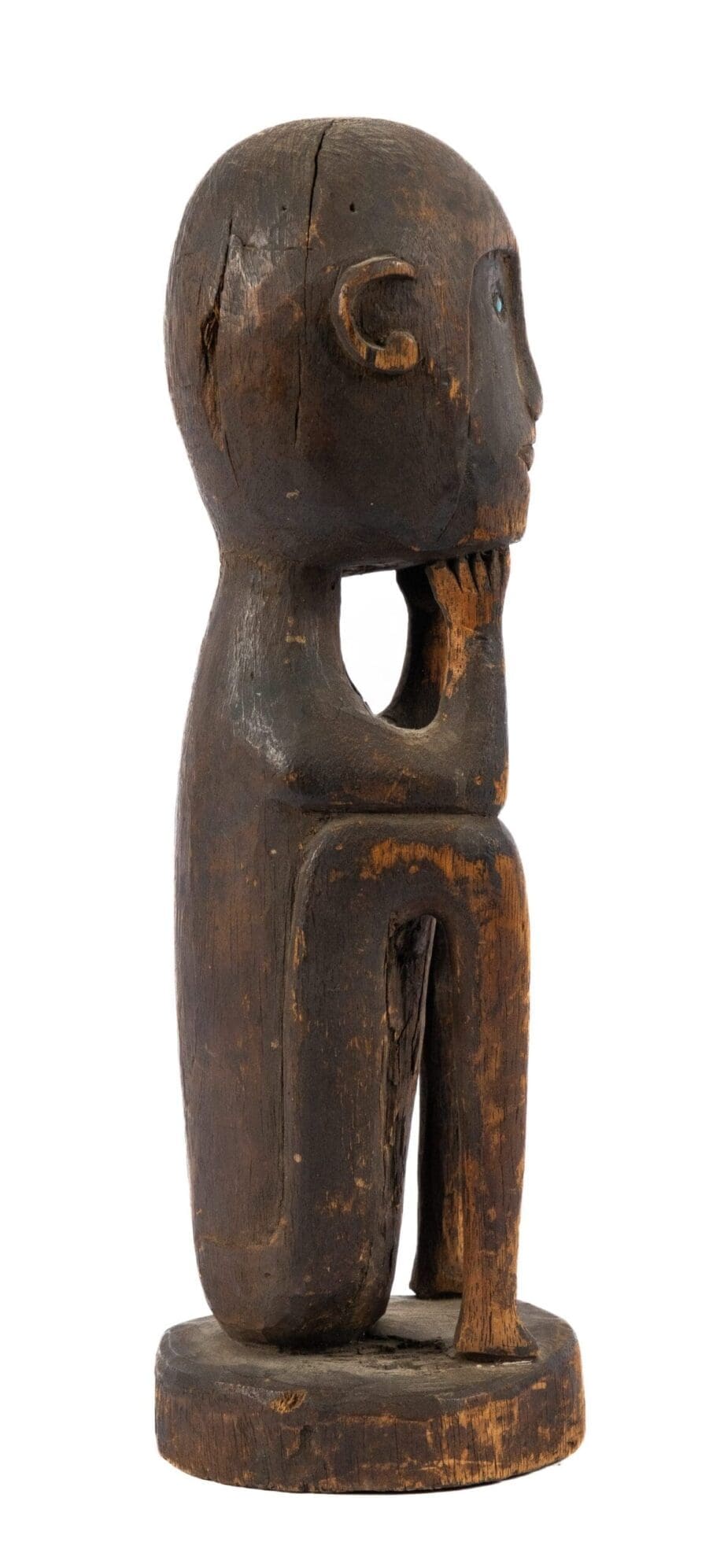 Authentic Korwar Image from the – Geelvink Bay With Excellent Provenance (27 cm) – Indonesian Papoea Vergulde Kat