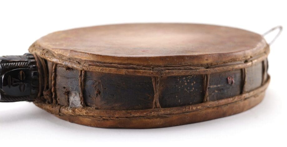 Dhyangro rituele drum – West-Nepal (Magar) – Vergulde Kat