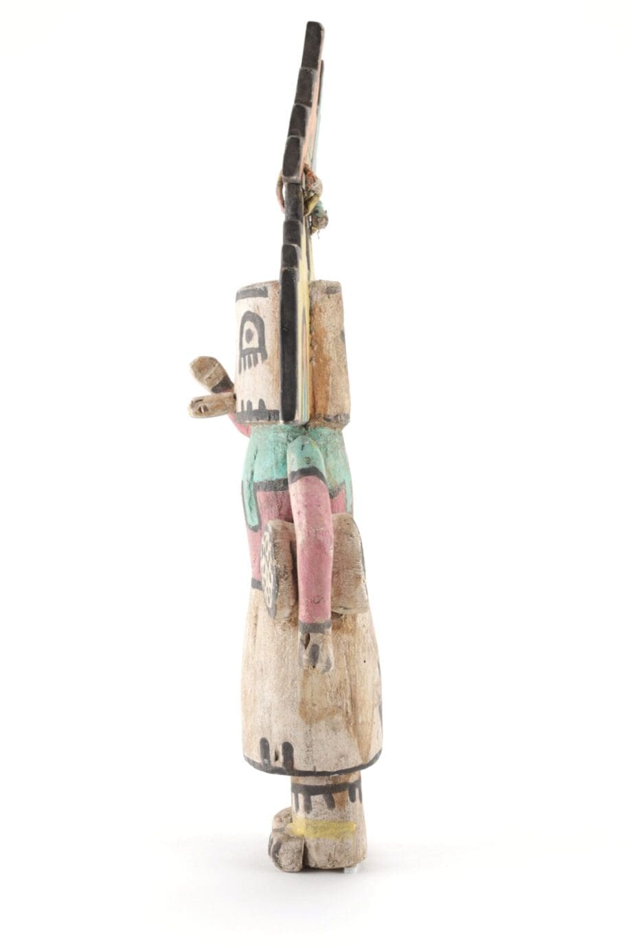 Kachina Hopi Sio Salako Mana avec tambour – Arizona, États-Unis – Vergulde Kat