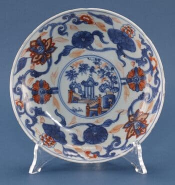 Chinese Imari porcelain plate - 18th century - Dr J.E. van der Meulen Collection - detail photo