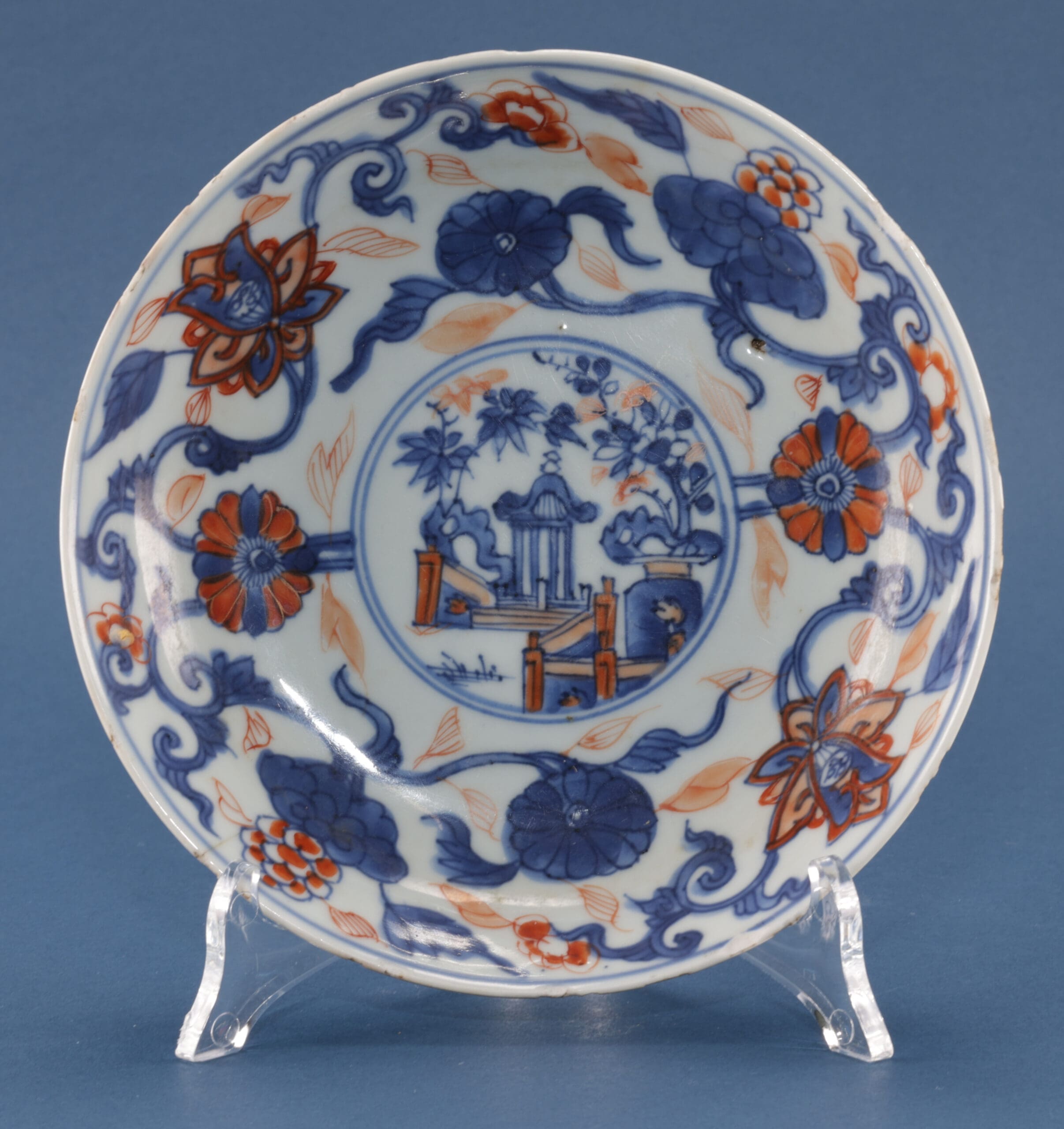 Chinese Imari porcelain plate - 18th century - Dr J.E. van der Meulen Collection - detail photo