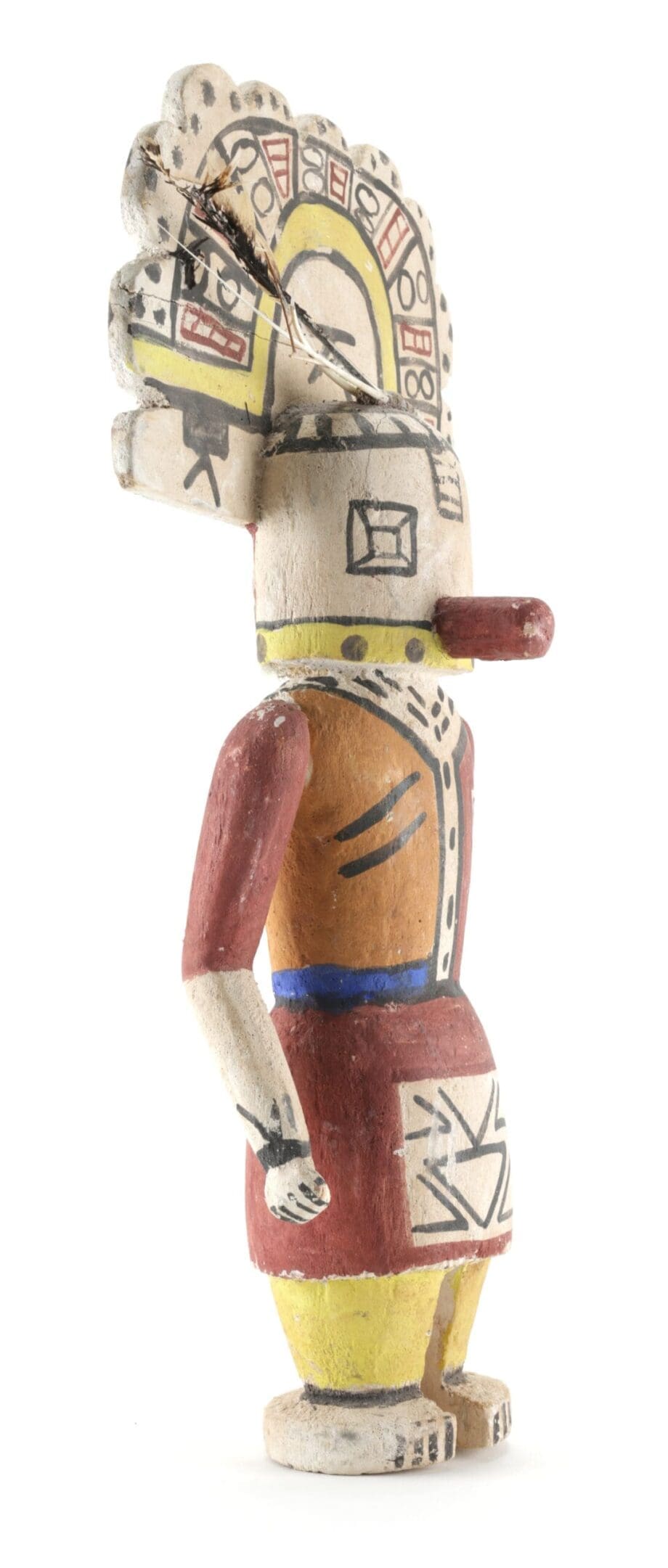 Hopi Hemis kachina met waaier-hoofdtooi – Arizona, Verenigde Staten – Vergulde Kat