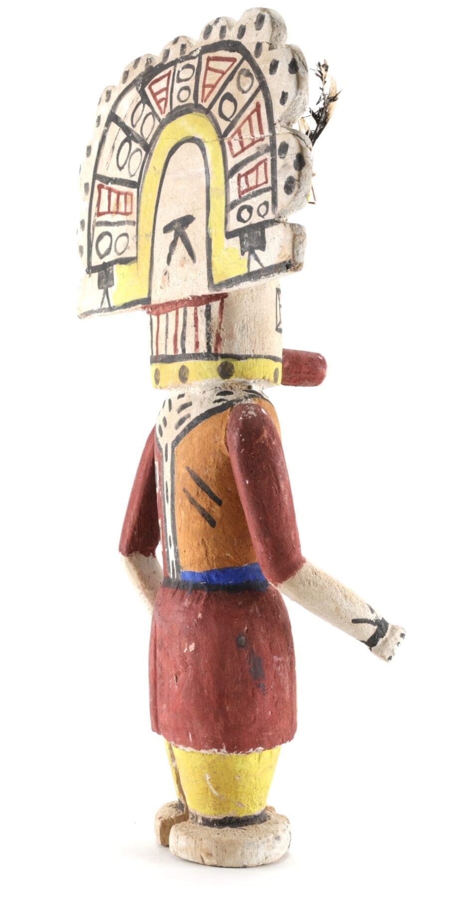 Hopi Hemis kachina met waaier-hoofdtooi – Arizona, Verenigde Staten – Vergulde Kat