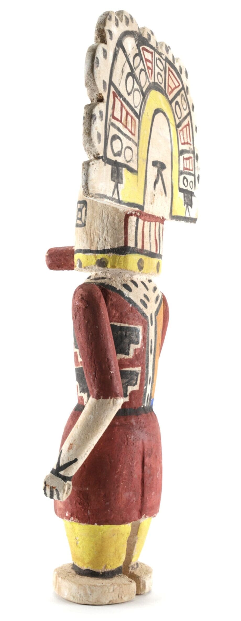 Hopi Hemis kachina met waaier-hoofdtooi – Arizona, Verenigde Staten – Vergulde Kat