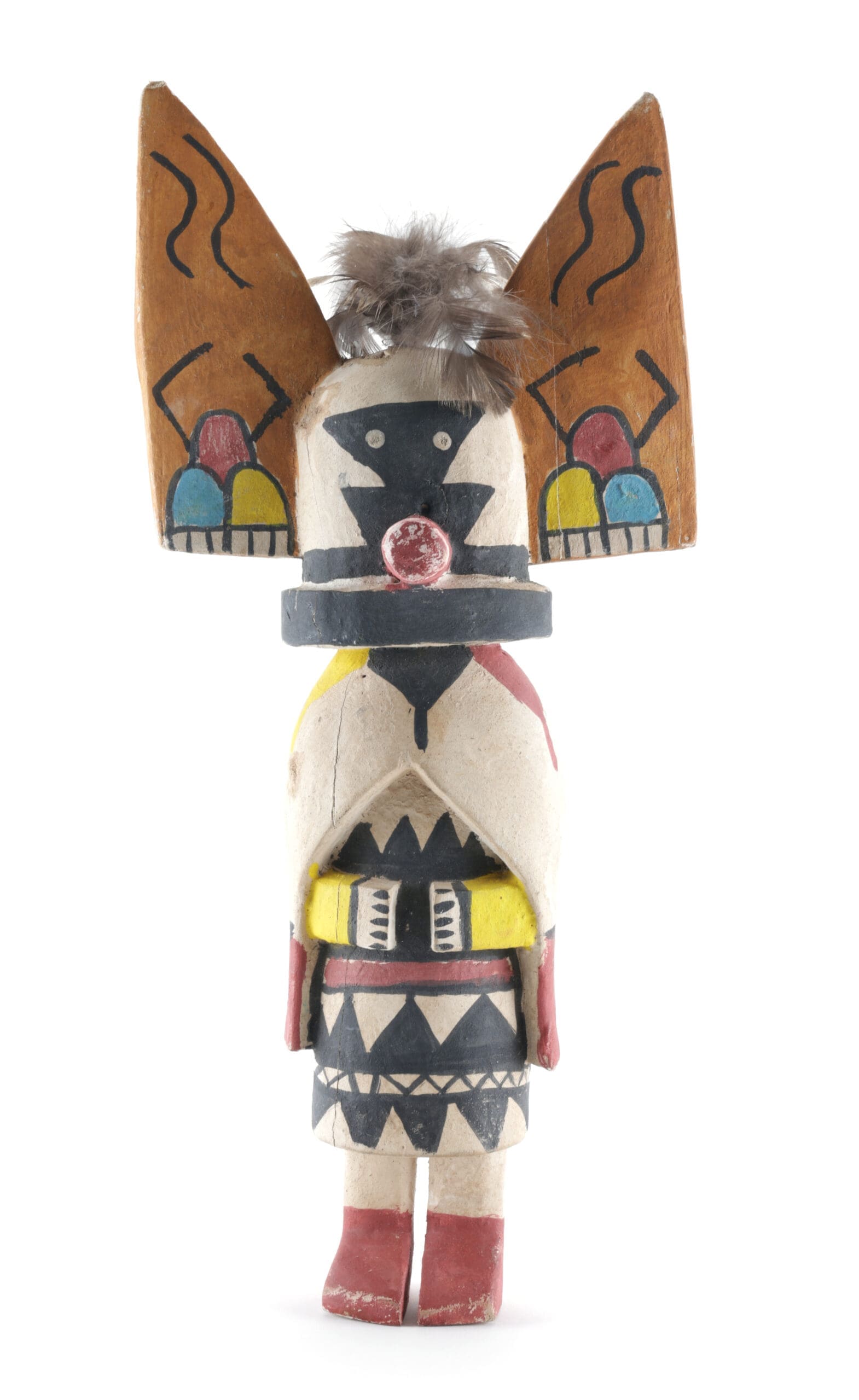 Kachina Doncella Mariposa hopi – 39 cm – Arte de los pueblos originarios – foto de detalle