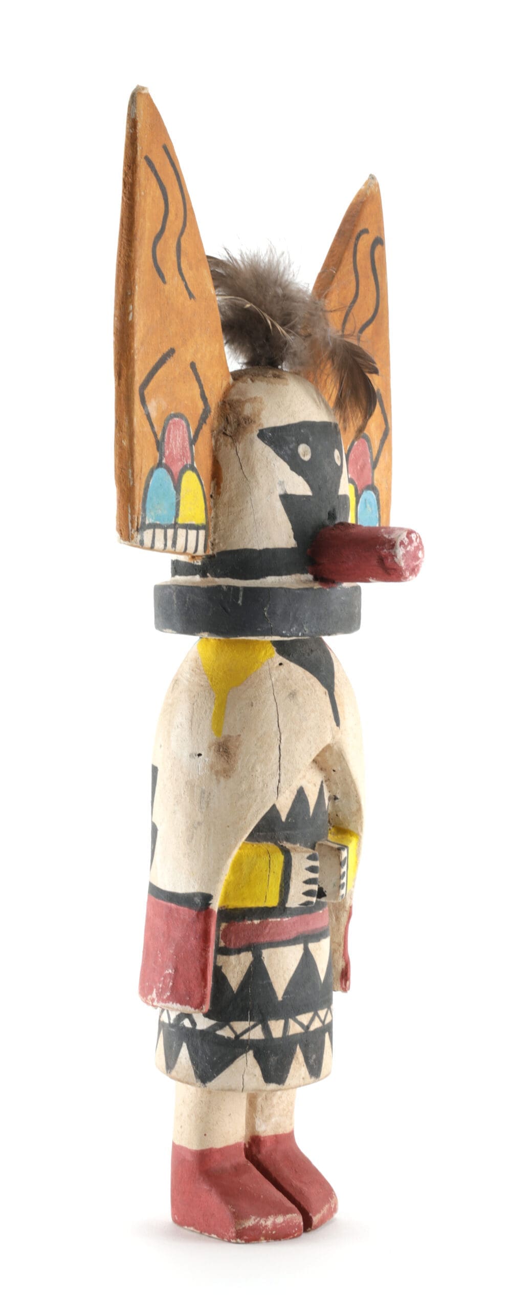 Kachina Doncella Mariposa hopi – 39 cm – Arte de los pueblos originarios – foto de detalle