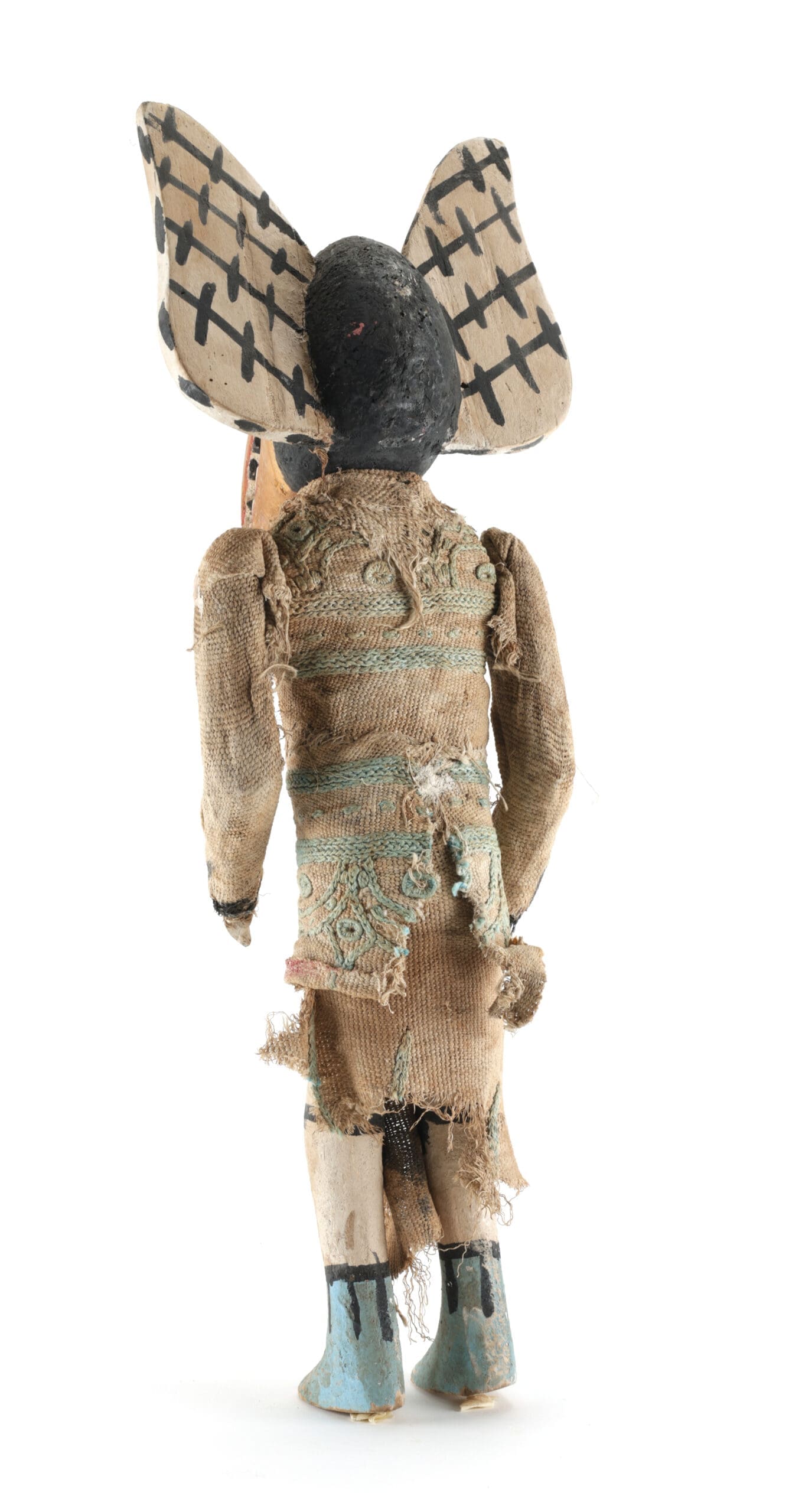 Figura kachina Hopi Kookopölö – Ogre kachina – Arizona – foto di dettaglio