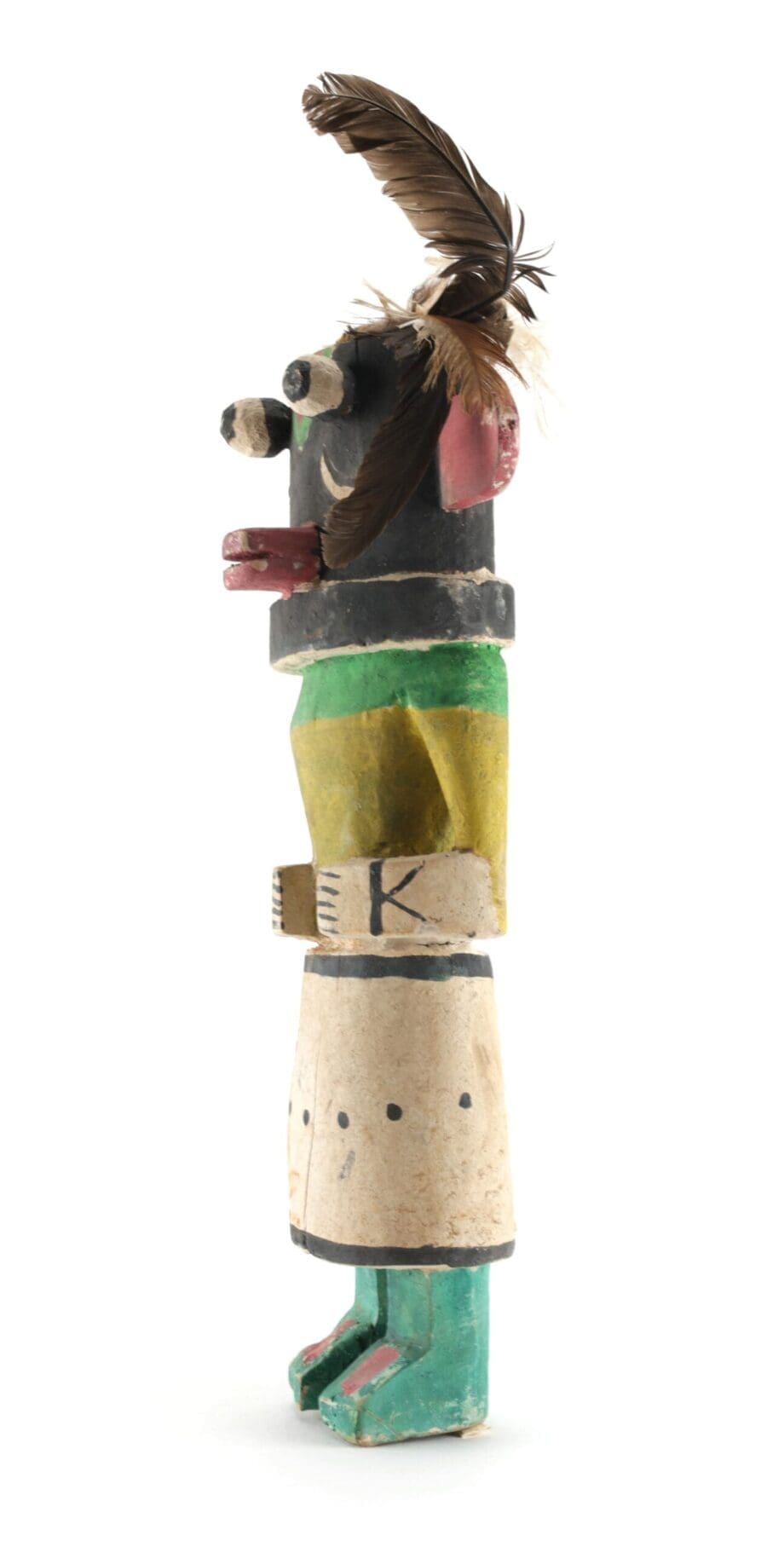 Old Hopi Night Katsina (Nata-aska) kachina - Arizona - Vergulde Kat