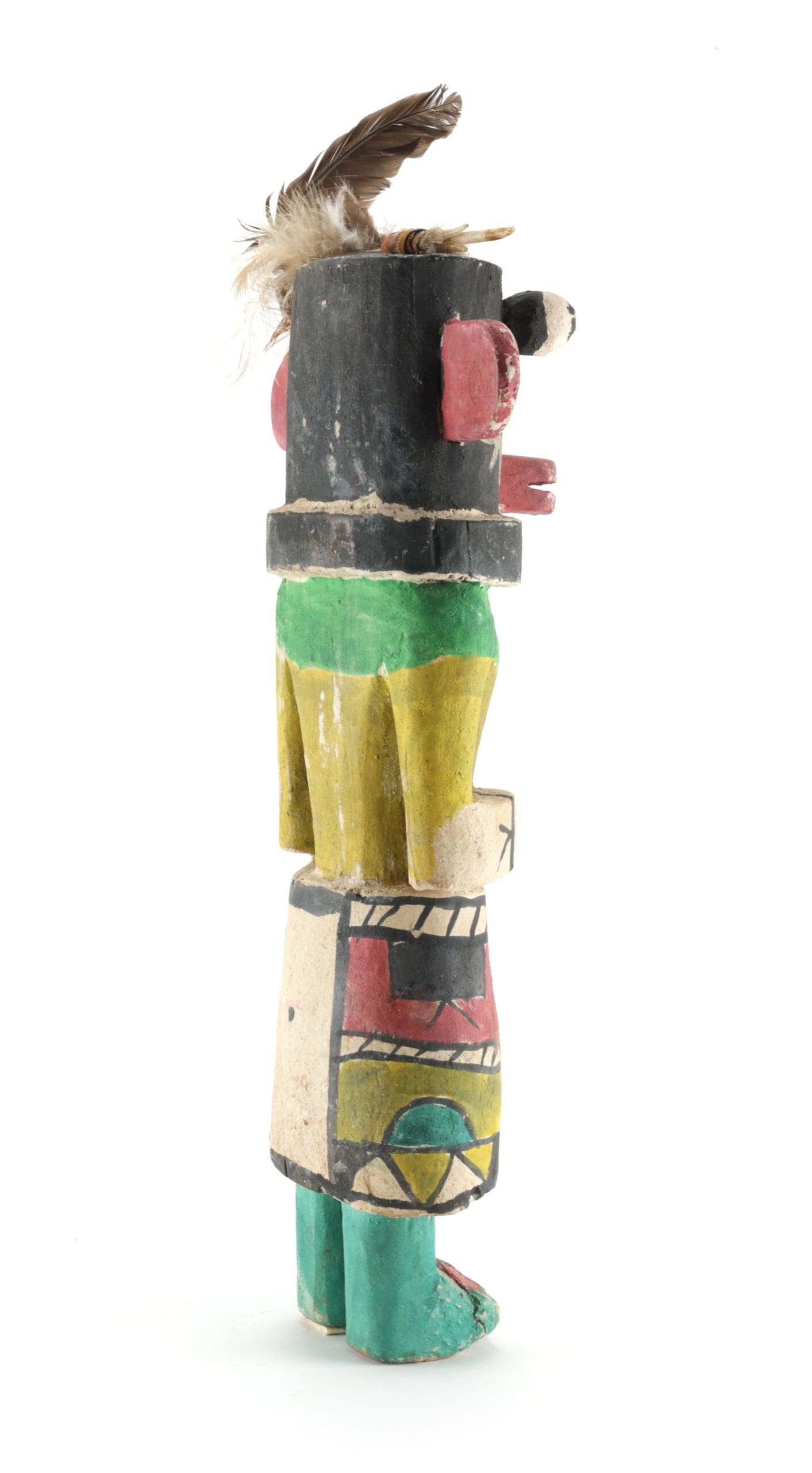 Ancient Hopi Night Katsina (Nata-aska) kachina - Arizona - detail photo