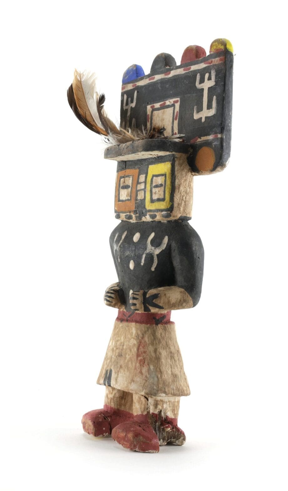 Kachina Hopi Hemis – Arizona – 31 cm – Collection Fred Smit – Vergulde Kat