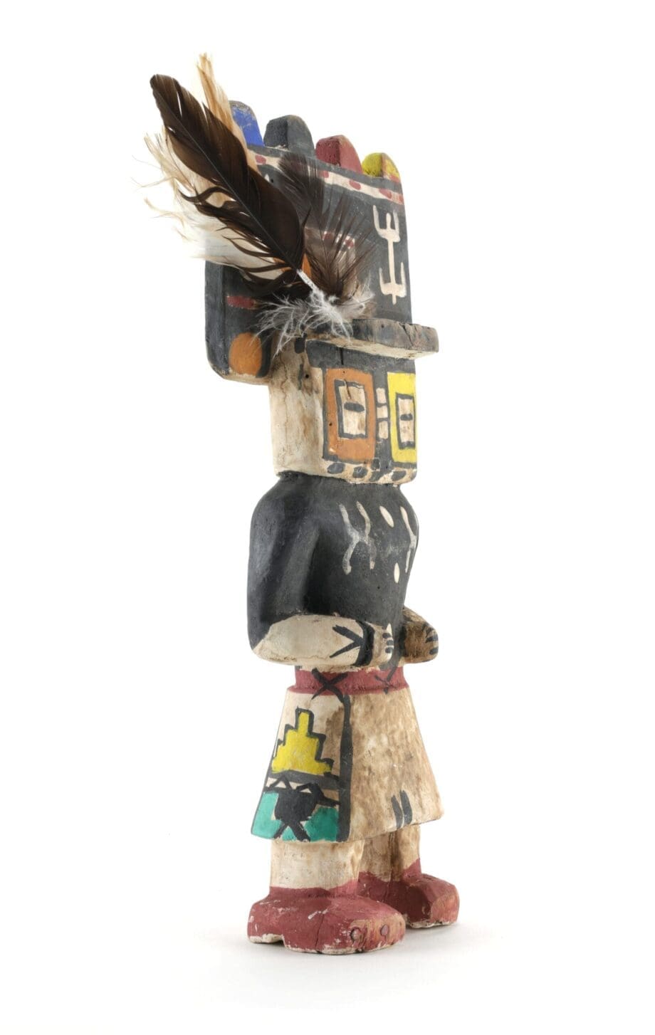Kachina Hopi Hemis – Arizona – 31 cm – Collection Fred Smit – Vergulde Kat