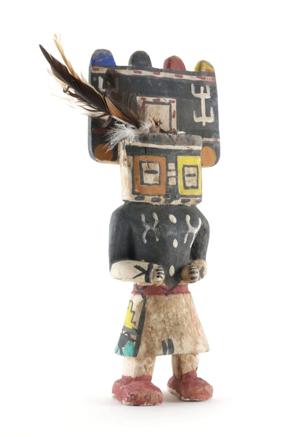 Kachina Hopi Hemis – Arizona – 31 cm – Collection Fred Smit – Vergulde Kat