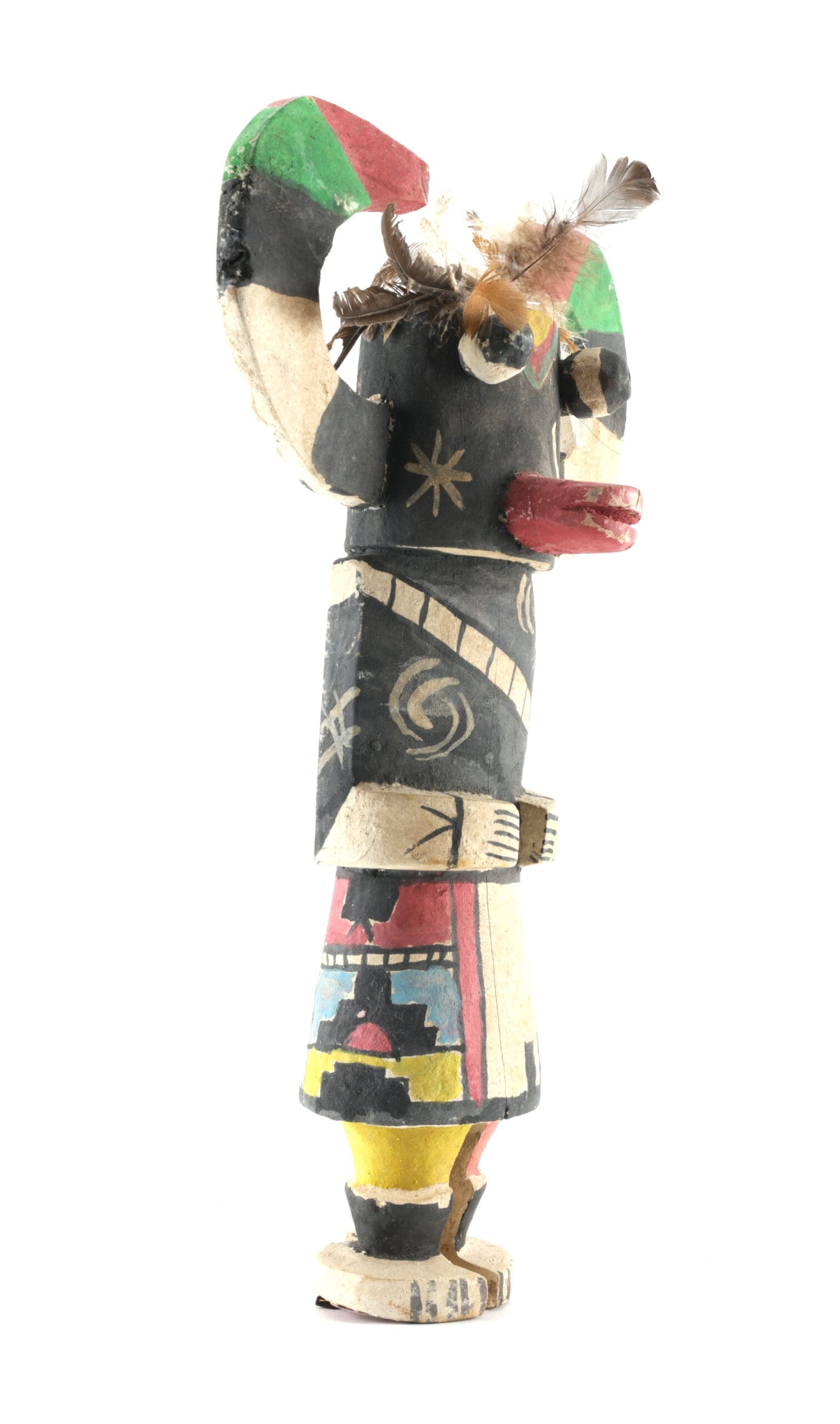Old Hopi Ram kachina (Wawash Katsina) with horns - 37 cm - detail photo