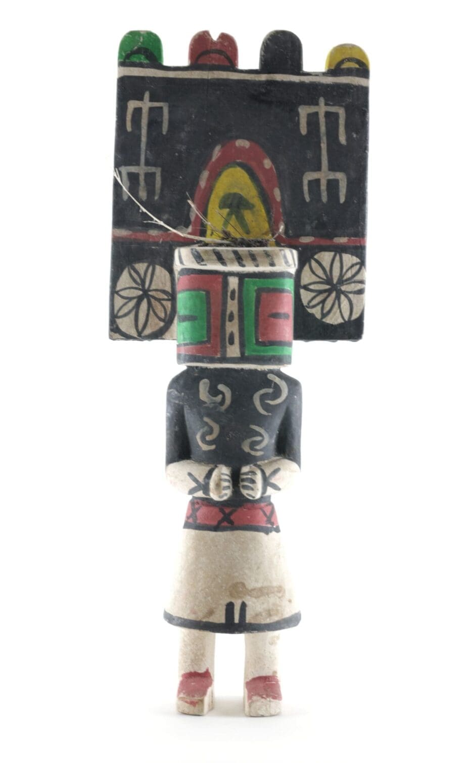 Hopi Sio Salako Mana kachina - 44 cm - Pueblo art - Vergulde Kat
