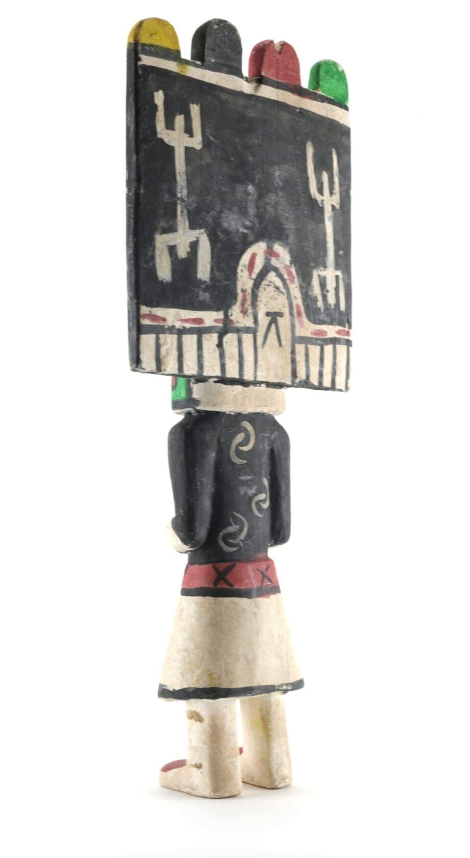 Hopi Sio Salako Mana kachina - 44 cm - Pueblo art - Vergulde Kat