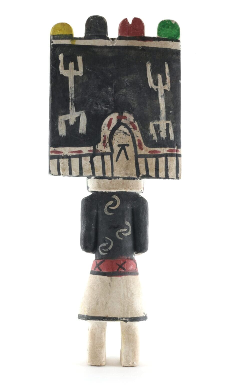 Hopi Sio Salako Mana kachina - 44 cm - Pueblo art - Vergulde Kat