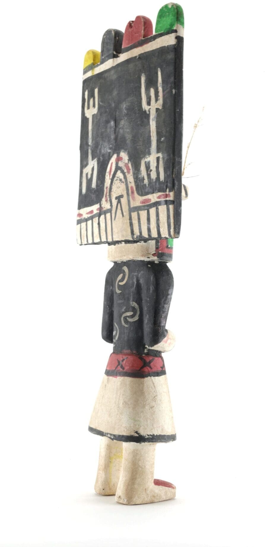 Hopi Sio Salako Mana kachina - 44 cm - Pueblo art - Vergulde Kat