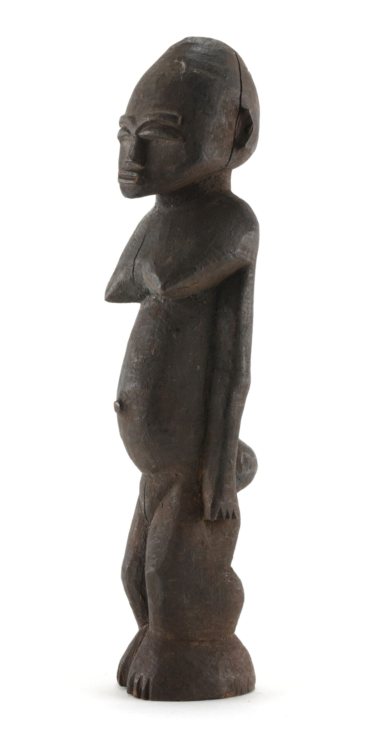 Lobi statue of a woman - Burkina Faso - detail photo