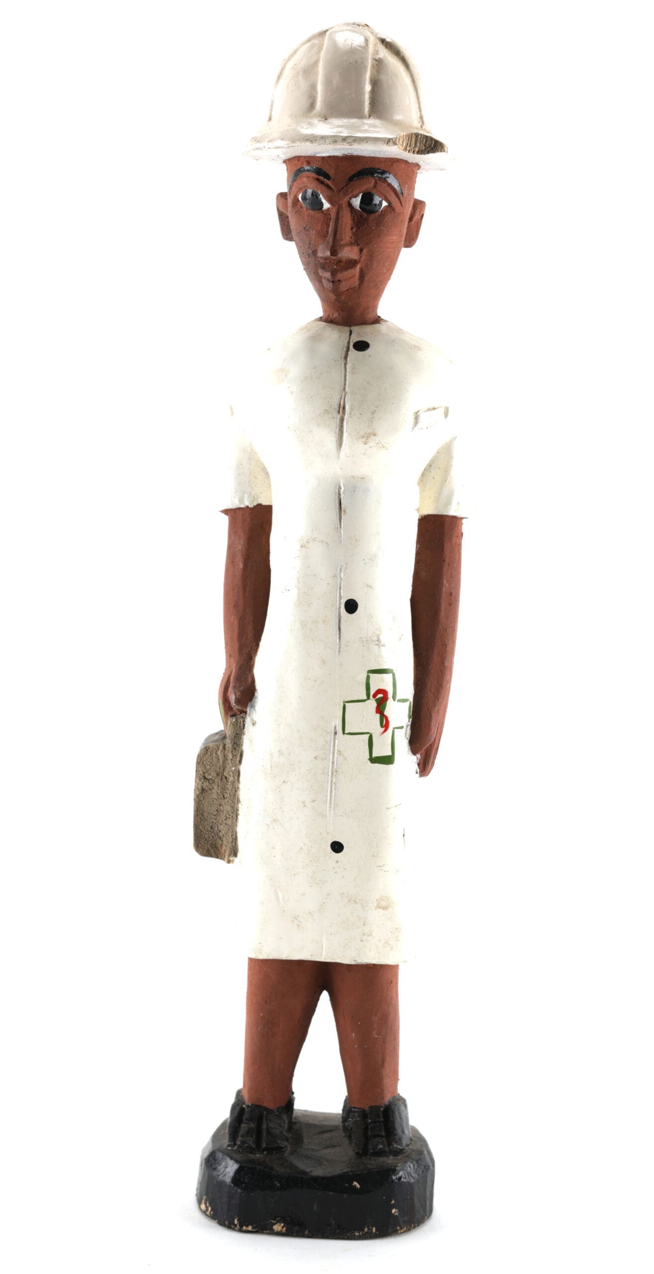 Baule colon statue of a nurse - Ivory Coast - detail photo