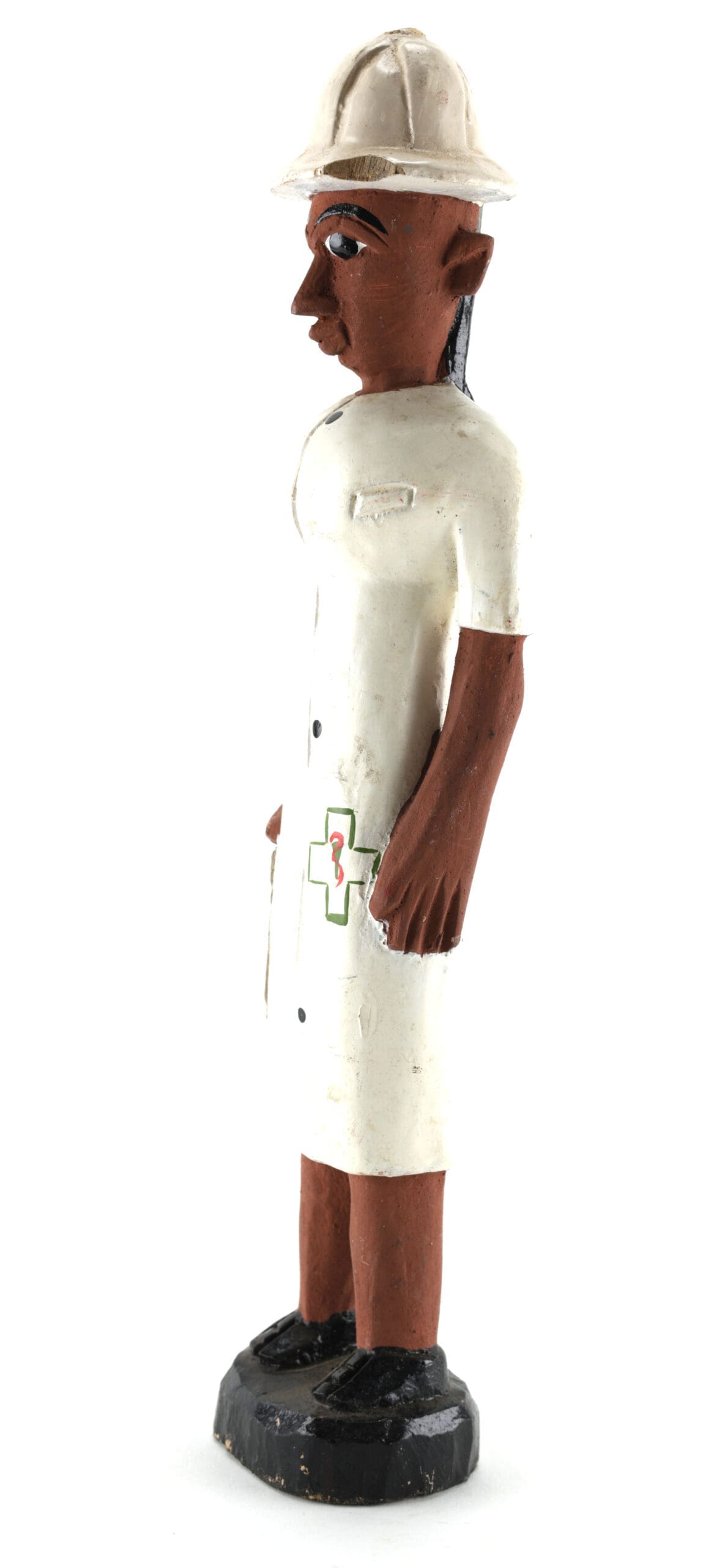 Baule colon statue of a nurse - Ivory Coast - detail photo
