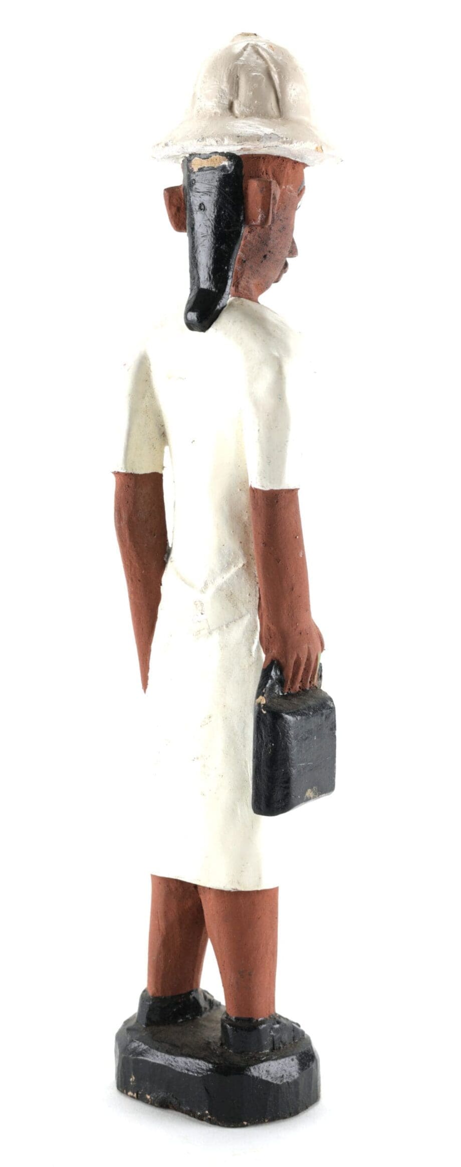 Baule colon statue of a nurse - Ivory Coast - Vergulde Kat