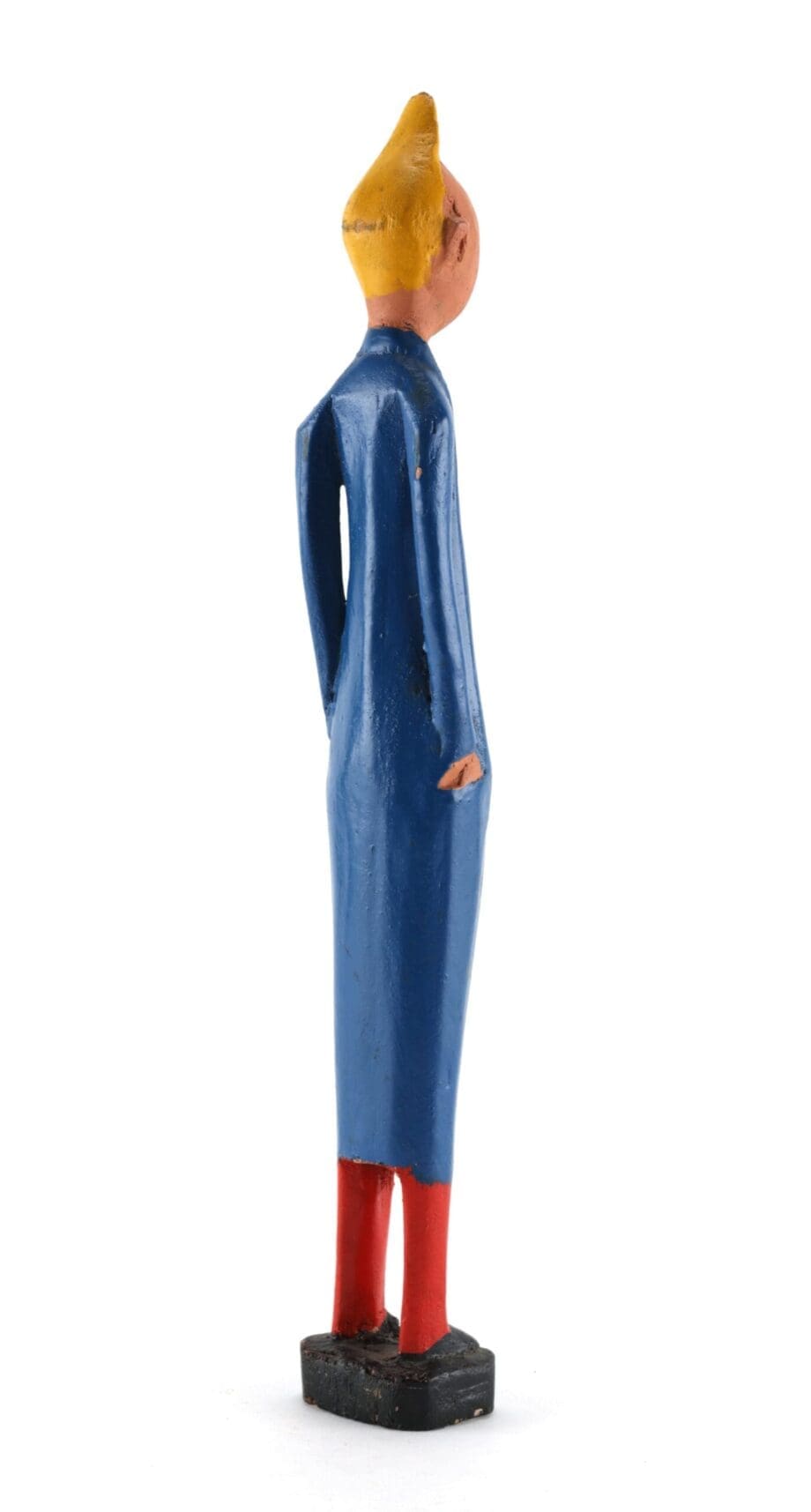 Baule Colon statue of Tintin - Ivory Coast - Vergulde Kat