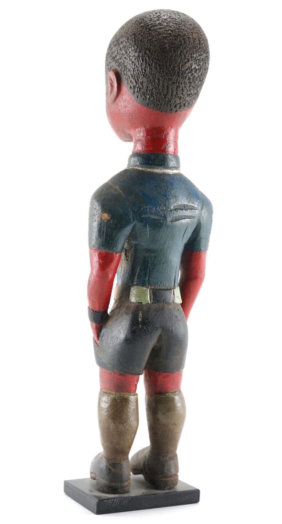 Baule-Kolon-Figur eines Mannes in kurzen Hosen, Elfenbeinküste, 20. Jahrhundert – Vergulde Kat