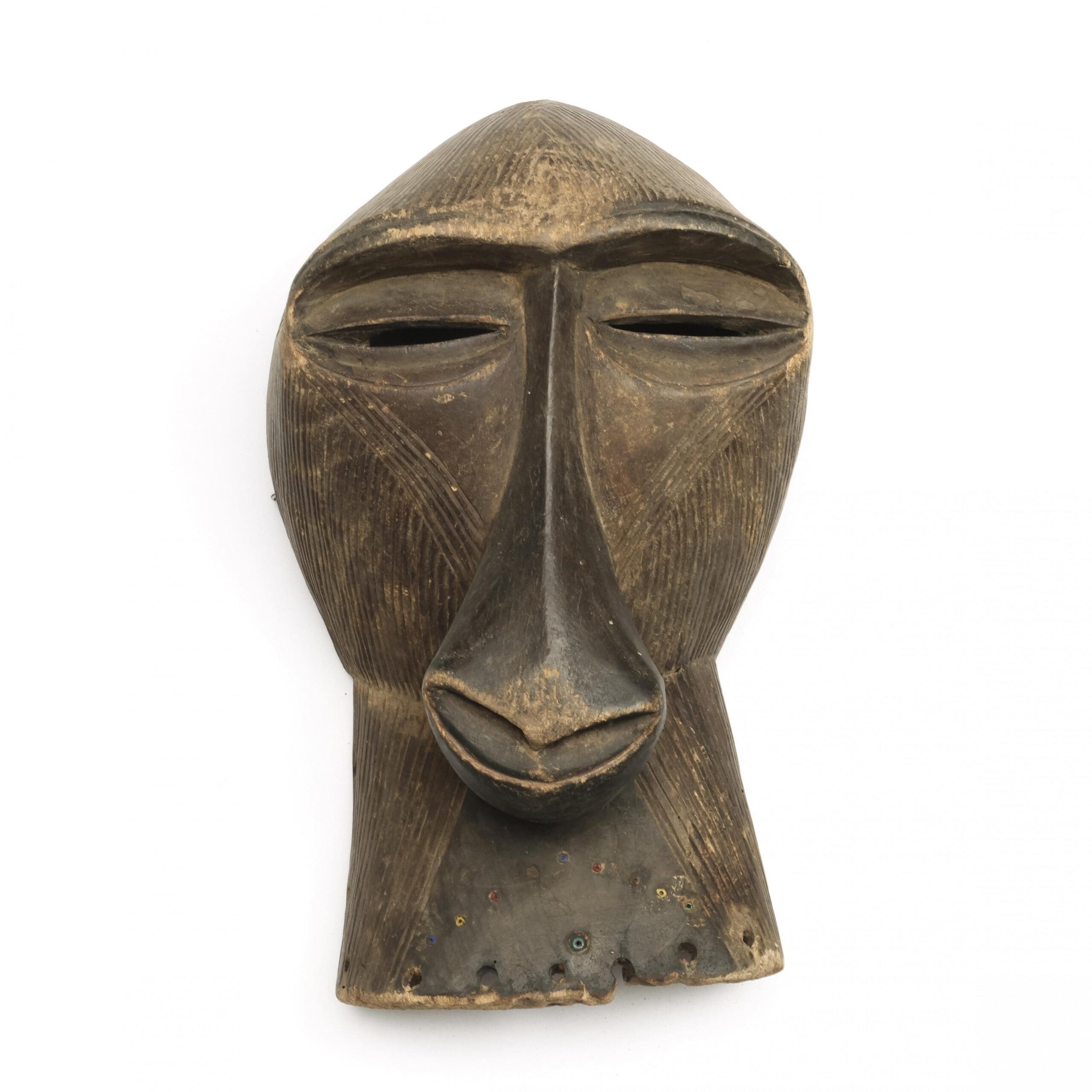 Masque Luba-Hemba de singe – Congo – art tribal – photo de détail