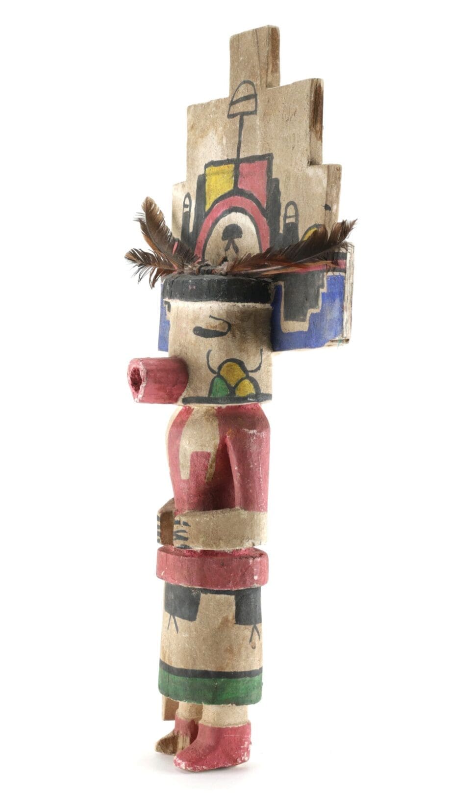 Hopi Hemis kachina doll - large pueblo headdress - Arizona, USA - Vergulde Kat