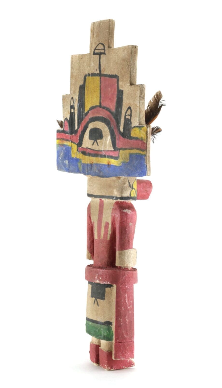 Hopi Hemis kachina doll - large pueblo headdress - Arizona, USA - Vergulde Kat