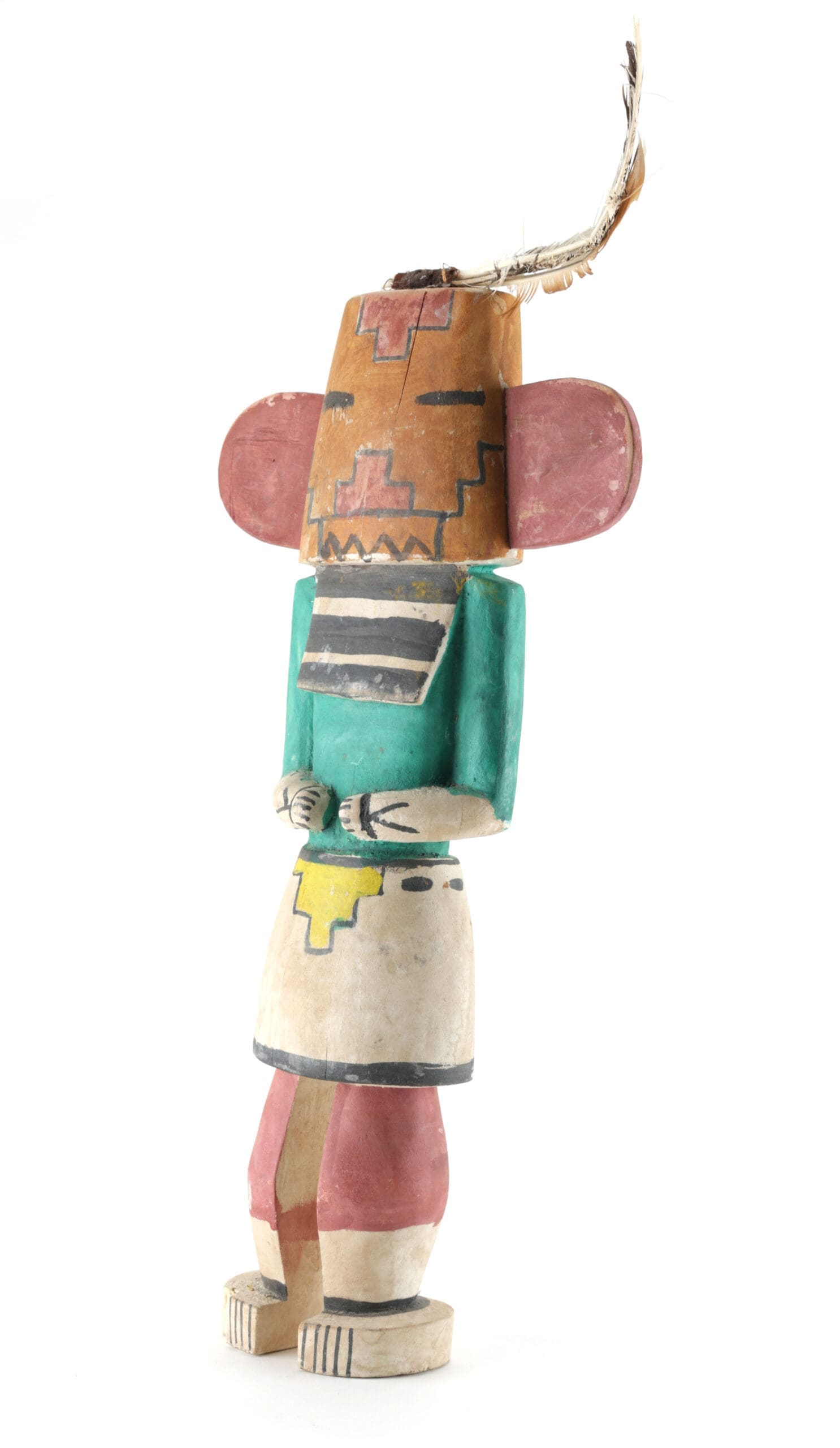 Hopi Longhair kachina with striped beard - 45 cm - Arizona - detail photo