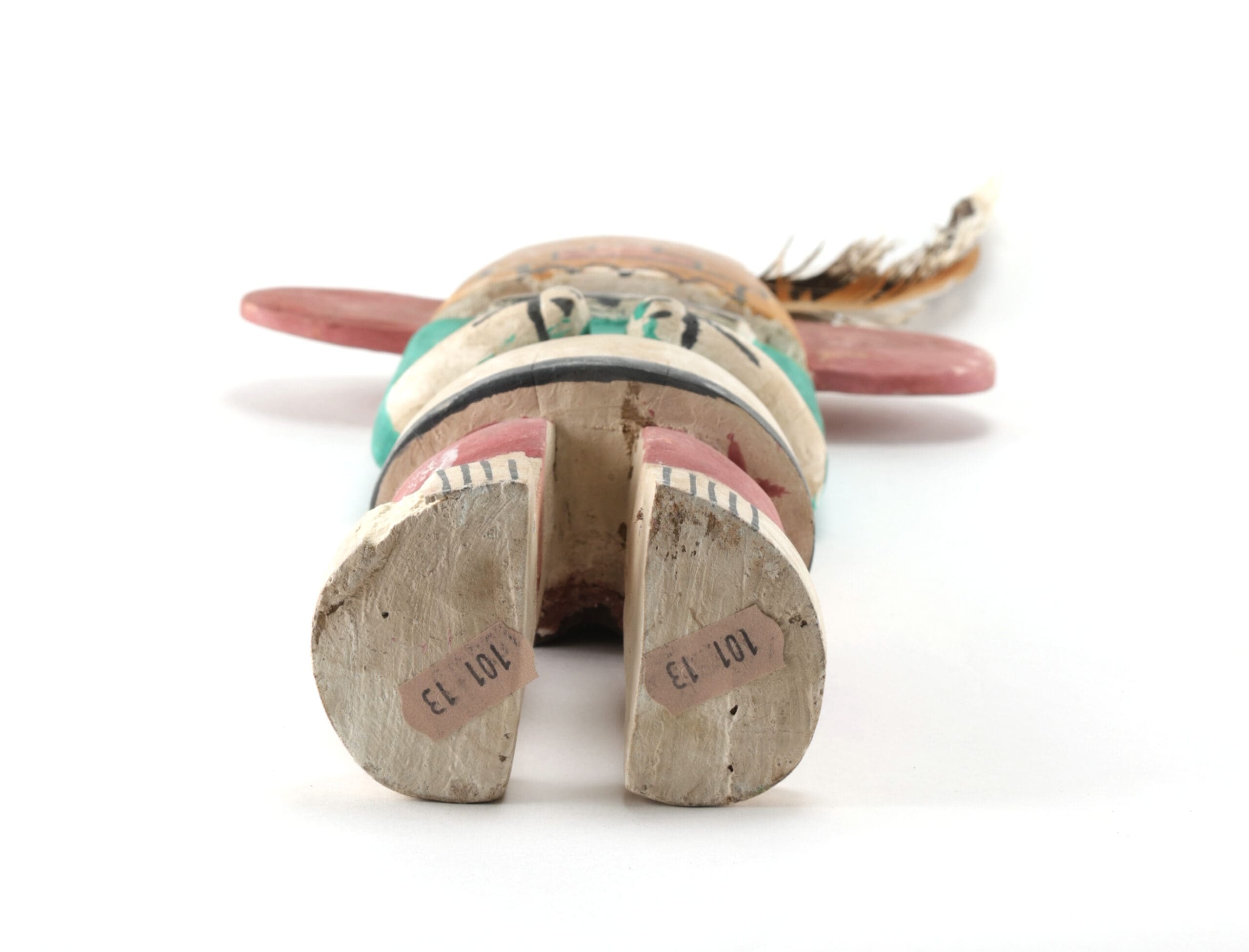 Hopi Longhair kachina with striped beard - 45 cm - Arizona - detail photo
