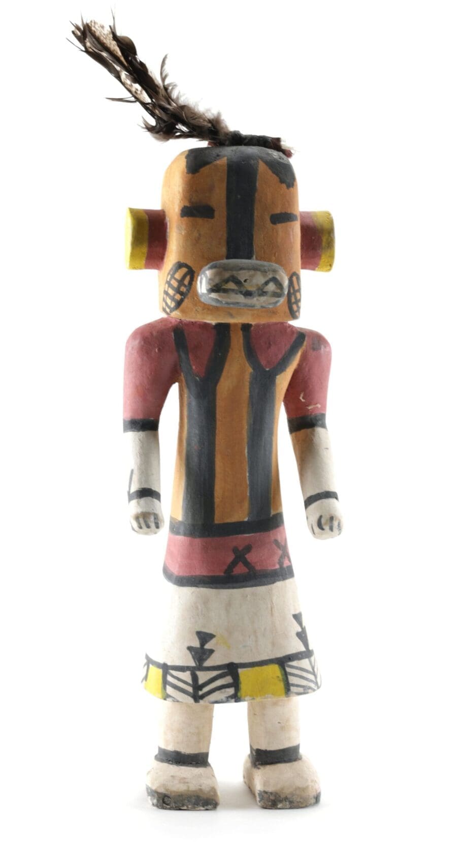 Hopi Chakwaina kachina - 38 cm - Ben Spangberg collection - Vergulde Kat