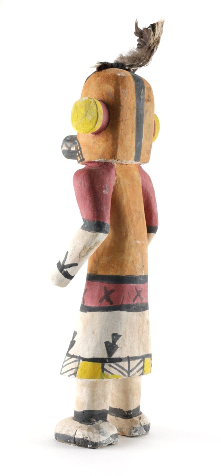 Hopi Chakwaina kachina - 38 cm - Ben Spangberg collection - Vergulde Kat