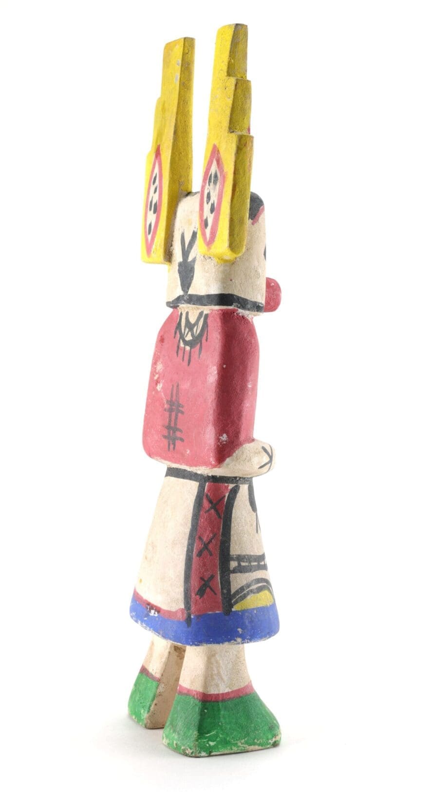 Hopi Hemis kachina doll with yellow headdress - Ben Spangberg collection - Vergulde Kat