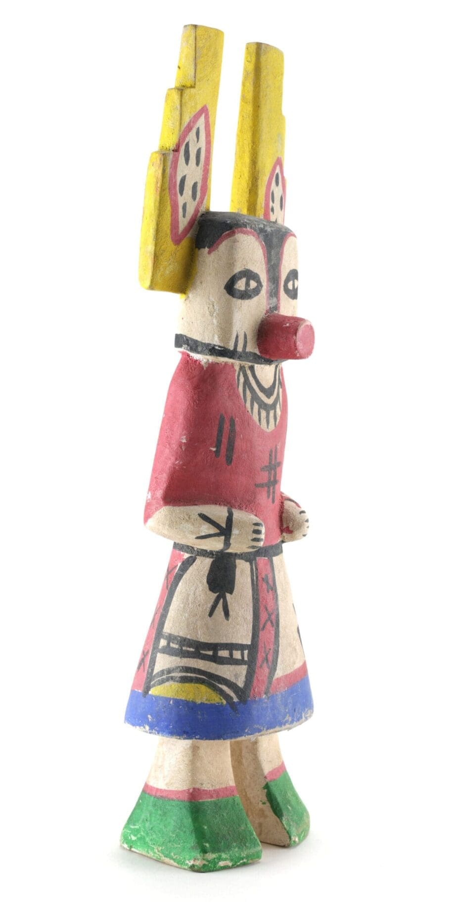 Hopi Hemis kachina doll with yellow headdress - Ben Spangberg collection - Vergulde Kat