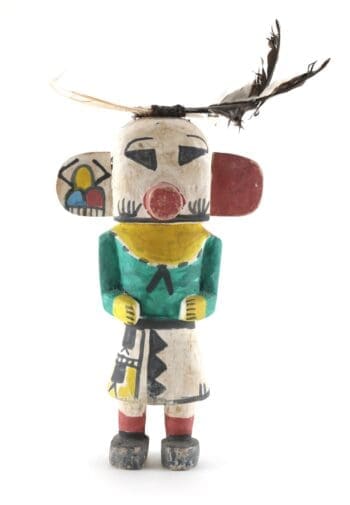 Hopi Hemis kachina with wide ears and colourful painting - 28 cm - detail photo