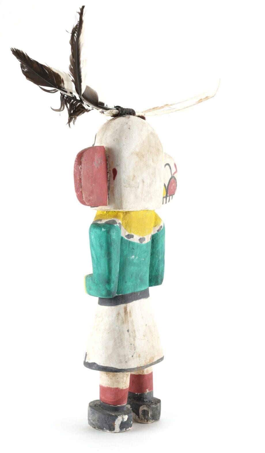 Hopi Hemis kachina met brede oren en kleurrijke beschildering – 28 cm – Vergulde Kat