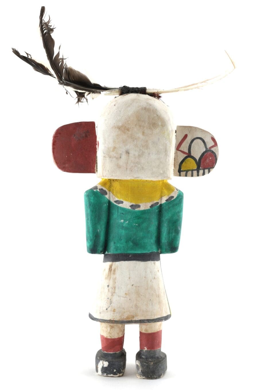 Hopi Hemis kachina met brede oren en kleurrijke beschildering – 28 cm – Vergulde Kat