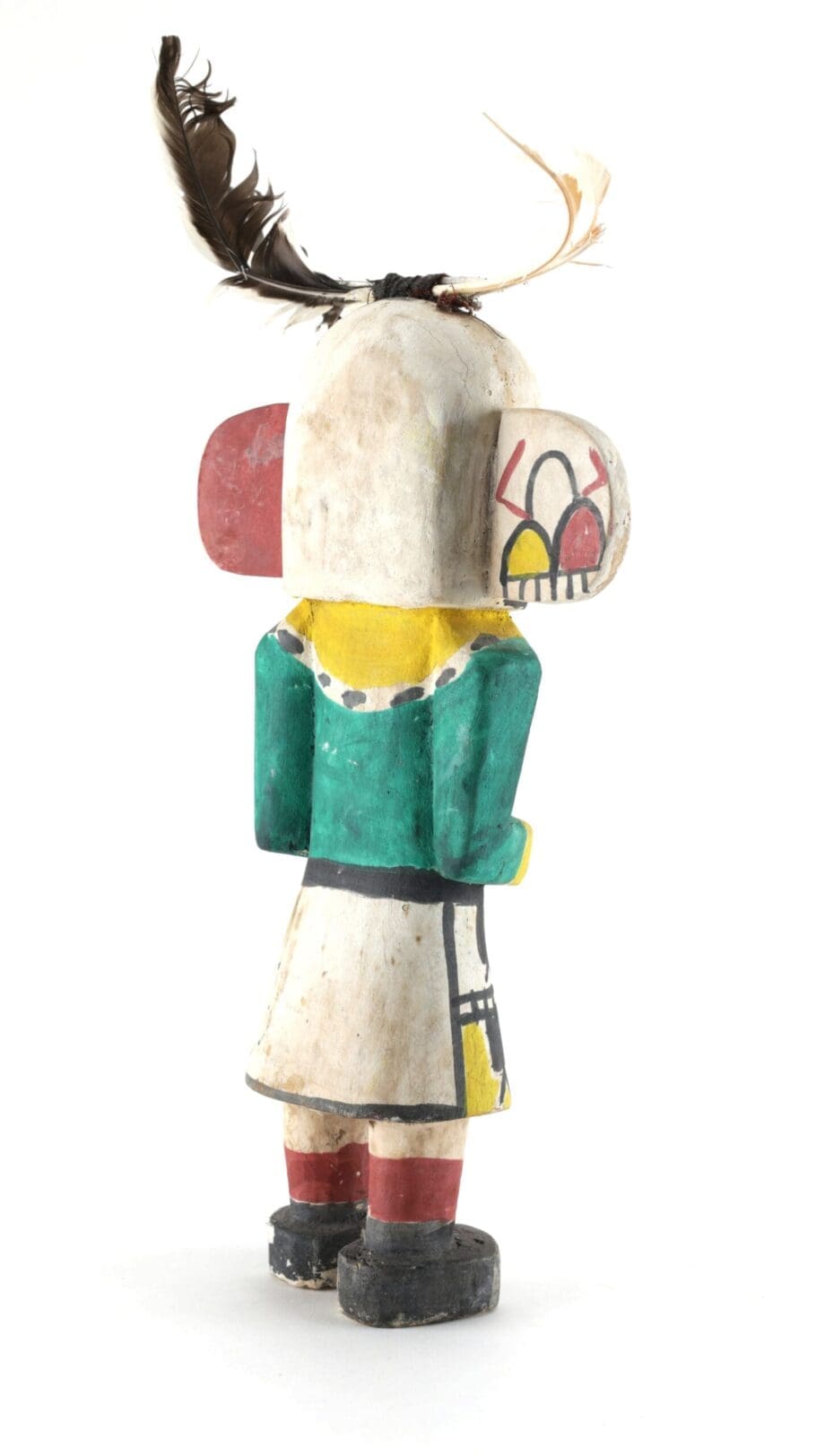 Hopi Hemis kachina met brede oren en kleurrijke beschildering – 28 cm – Vergulde Kat