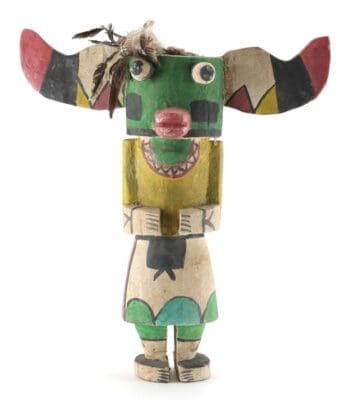 Old Hopi Sio Shalako Mana kachina - Arizona, United States - detail photo