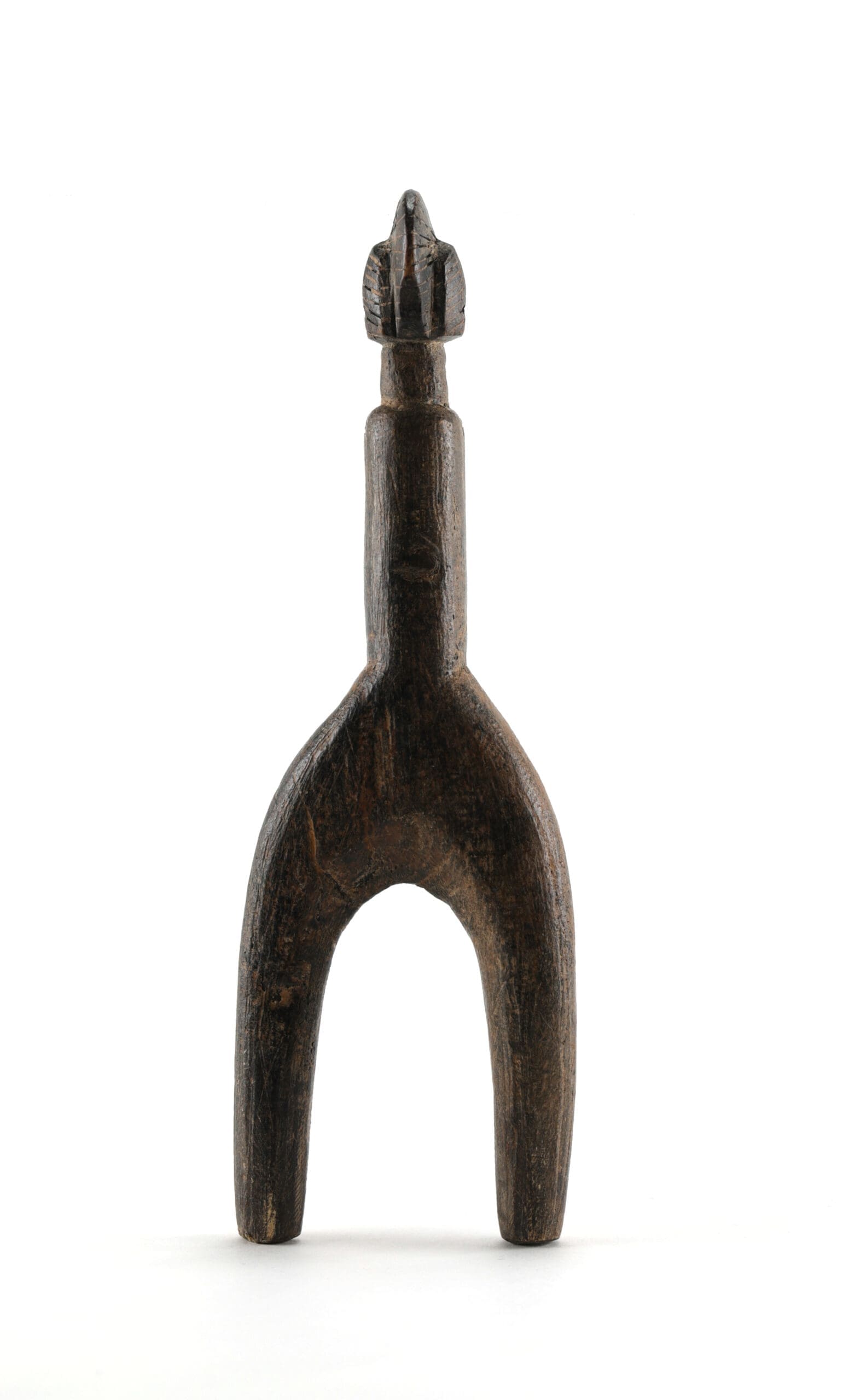 Mossi katapult met vrouwenfiguur – Burkina Faso – detailfoto